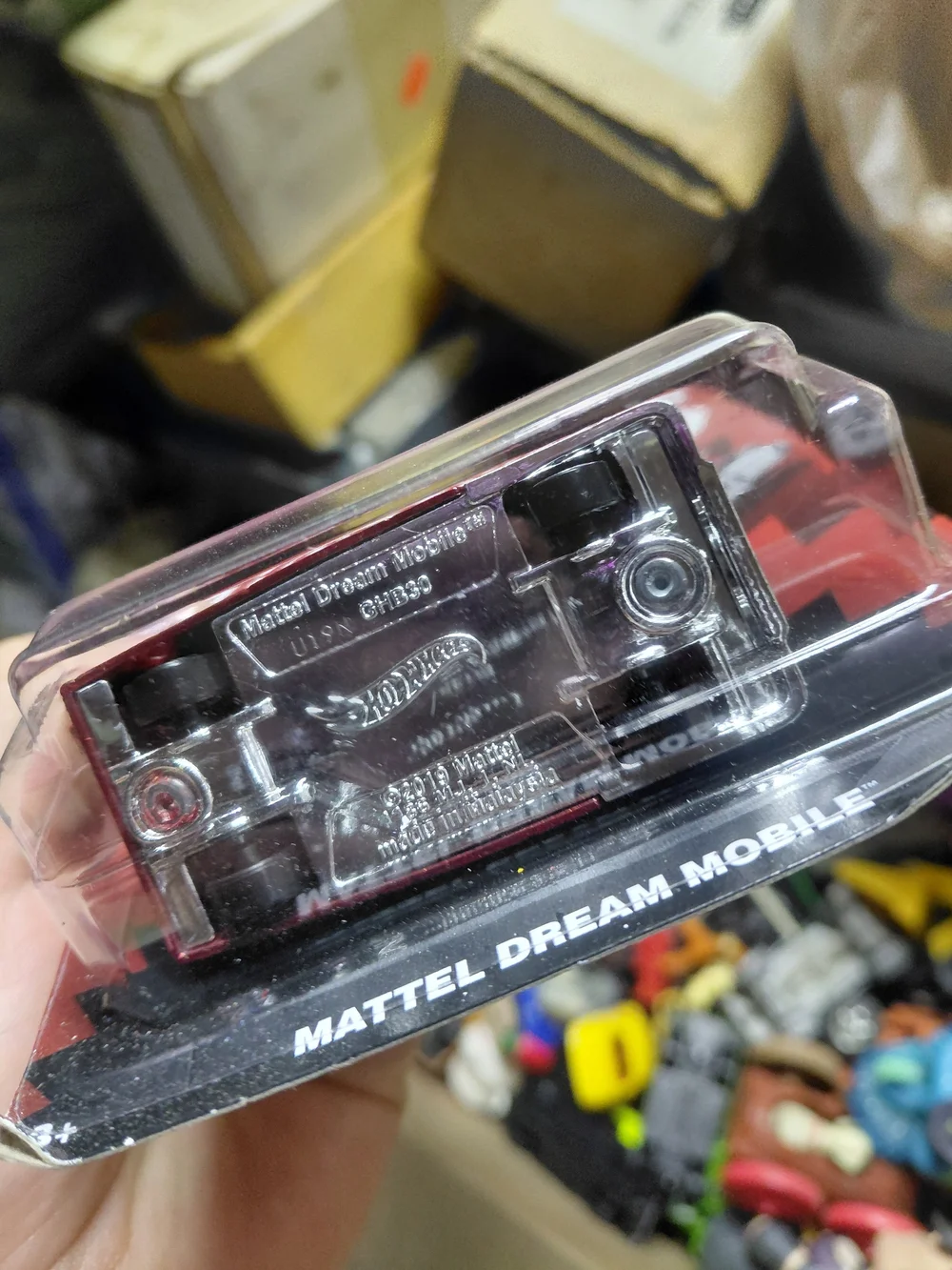 1:64 scale Hot Wheels Mattel Dream Mobile created for Mattel's 80th-anniversary